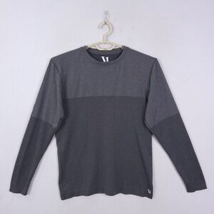 Vuori Seamless Men's Long Sleeve Current Tech Performance Tee Lake Green Large